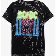 Fashionova ACDC tour tie dye top