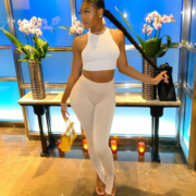 Plt petite stone cotton jersey split hem leggings