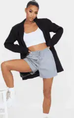 Plt mocha exposed seam long sleeve crop top - Image 79