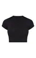 Plt mocha exposed seam long sleeve crop top - Image 81