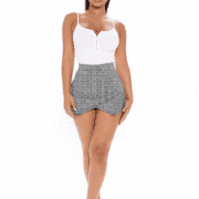 Mad Plaid Skirt - Grey/combo