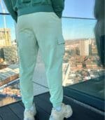 ASOS DESIGN oversized joggers with cargo pockets in pastel green - Image 3