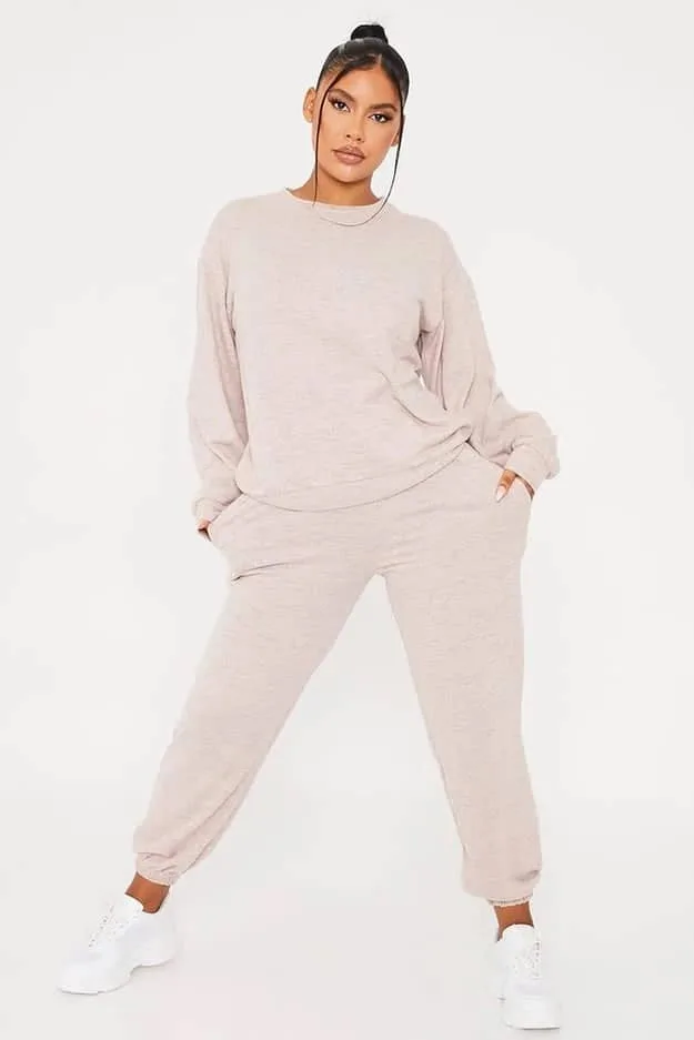Isawitfirst Melange black and pink sweat and jogger set - Image 6