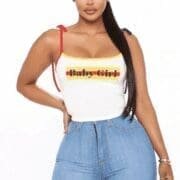 Baby Girl Tie Shoulder Tank Top