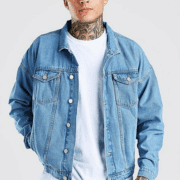 Oversized overlay Denim Jacket