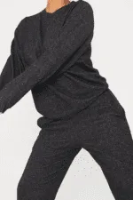 Isawitfirst Melange black and pink sweat and jogger set - Image 9