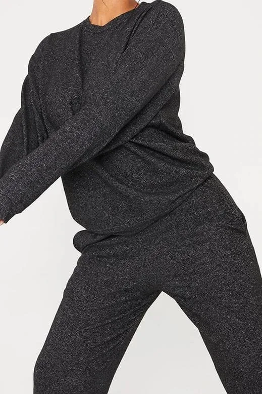 Isawitfirst Melange black and pink sweat and jogger set - Image 9
