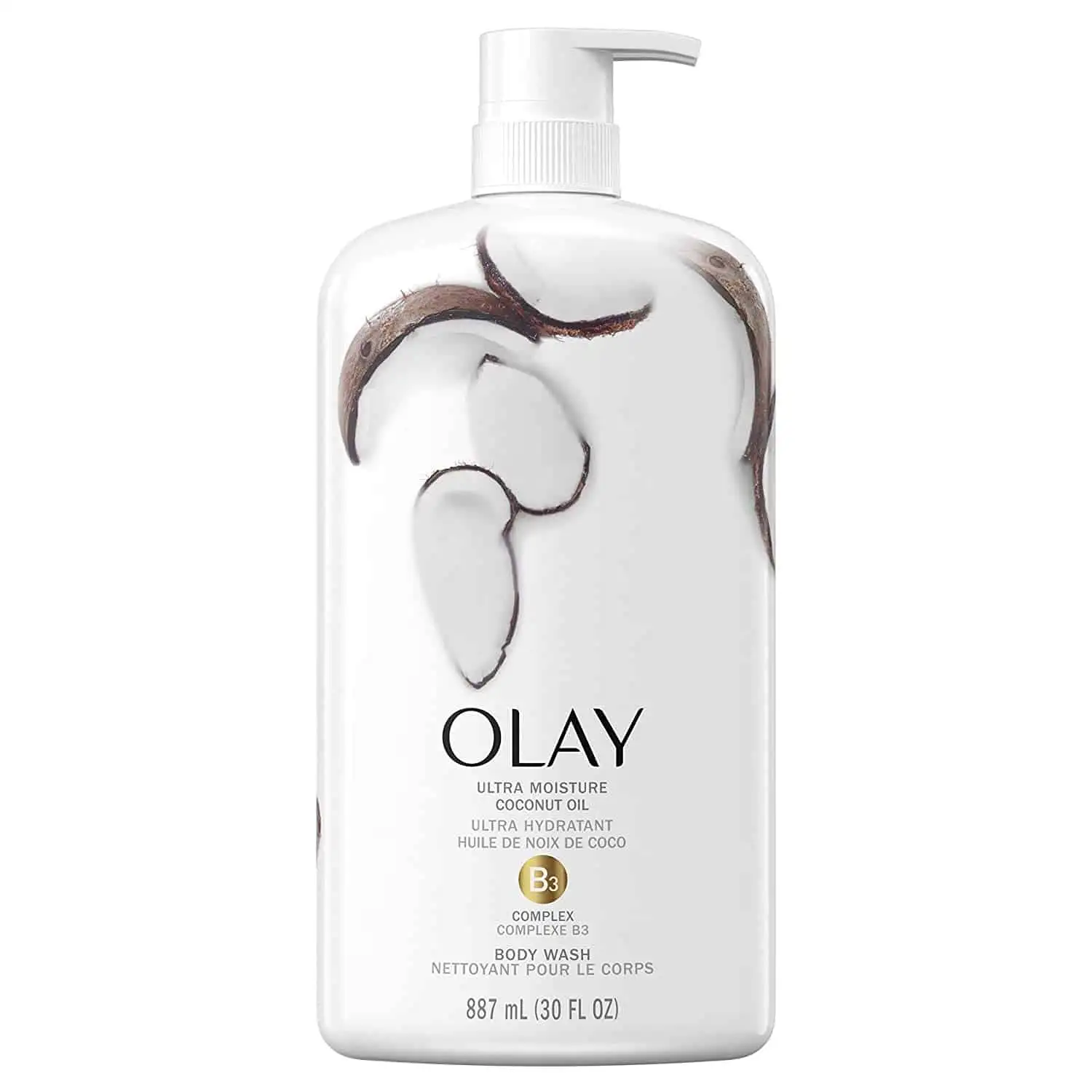 OLAY ULTRA MOISTURE COCONUT OIL Ultra hydrant body wash 887ml - Image 1