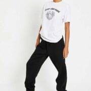 Cuter than cupid Graphic oversized T shirt white