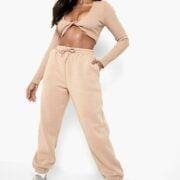 THICK RIB TWIST CROP AND JOGGER SET