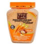 First Lady Argan and Carrot Clarifying Exfoliating Scrub Cream for Face and Body