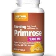 Jarrow Formulas Evening Primrose 1300 mg - 60 Softgels - Superior Source of GLA - Supports Skin Health & Immune Function - Support for Mild PMS Discomfort - Up to 60 Servings