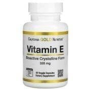 California Gold Nutrition, Bioactive Vitamin E, 335 mg (500 IU), 30 Veggie Capsules
