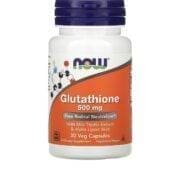 NOW Supplements, Glutathione 500 mg, With Milk Thistle Extract & Alpha Lipoic Acid, Free Radical Neutralizer*, 30 Veg Capsules