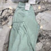 Bershka collegiate jogger in mint