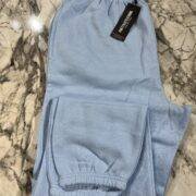 Pretty Little thing Light Blue Sweat Cuffed High Waist Joggers
