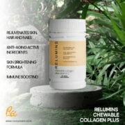 New and Improved Formula! Relumins Collagen tablets plus Vitamin C - Firms, Whitens, Repairs & Rejuvenates Skin