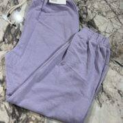 Bershka oversized jogger in lilac