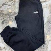 Pu Essentials joggers in black