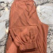 ASOS design waffle textured jogger in terracotta