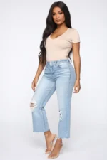 Walk on the beach wide leg jeans