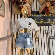 COLLUSION Unisex logo organic cotton t-shirt in grey marl