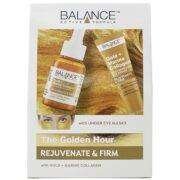 Balance Active Formula The Golden Hour Set (Gold + Marine Collagen Serum, Under Eye Masks and eye serum) - Soften fine lines and wrinkles. Create a radiant glow.