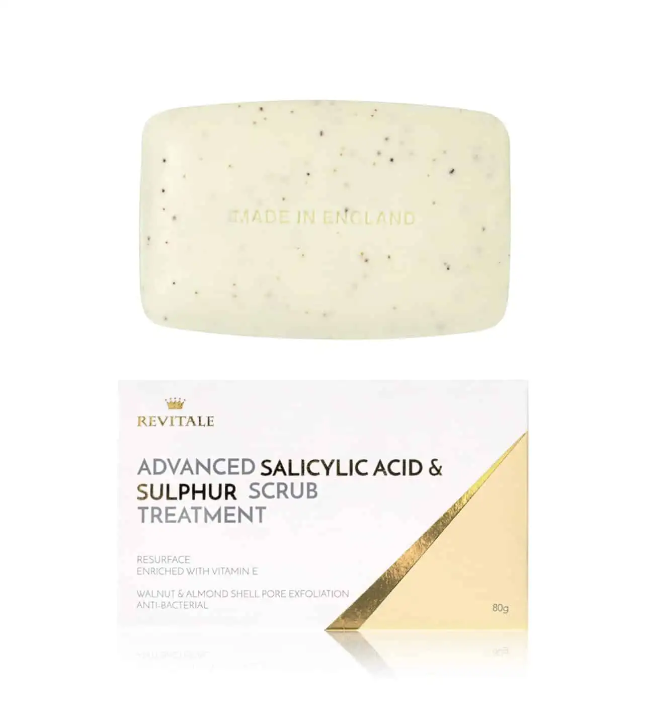 Revitale Advanced Salicylic Acid and Sulphur Scrub Treatment Soap - Image 1