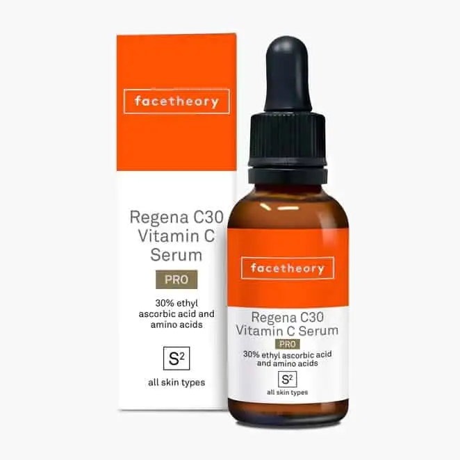 Face theory Regena C30 Pro Vitamin C Serum
with 30% Ethyl Ascorbic Acid - Image 1