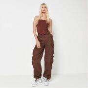 Misguided Pocket Detail Cargo Trousers