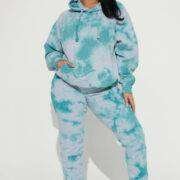 Fashionnova Stay Relaxed Tie Dye Jogger Set - Mint
