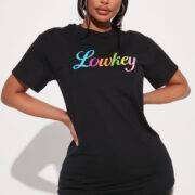 Keep It Lowkey Graphic Tee in Black