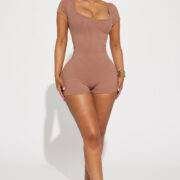 Fashionova Sandie Romper in Mocha
