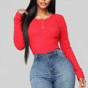 Fashionova Alma Top in Red