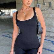 Fashionova Stay Snatched Shapewear Bodysuit in Black