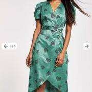 River island green heart tea dress