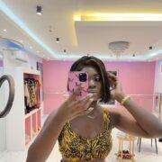 Tiger Striped And Leopard Print Crop Cami Top