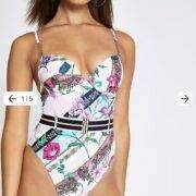 PINK FLORAL PRINT SWIMSUIT