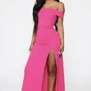Here to show up maxi dress