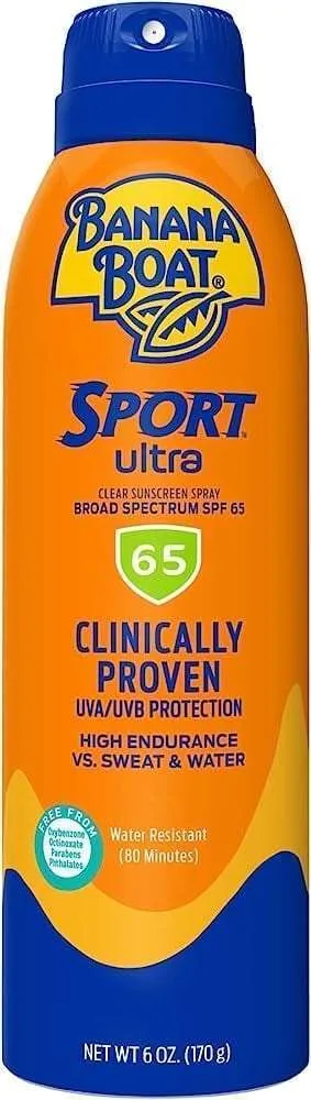 banana boat sport ultra sunscreen spf 65 clear spray - Image 1