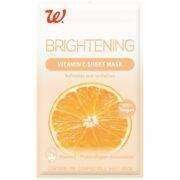 walgreens brightening sheet mask, vitamin C