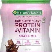 nature's bounty optimal solutions complete protein and vitamin shake mix chocolate