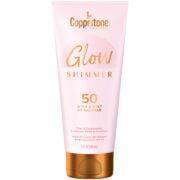 coppertone glow shimmer sunscreen lotion, broad spectrum spf 50
