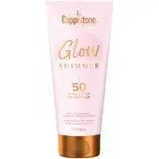 coppertone glow shimmer sunscreen lotion, broad spectrum spf 50