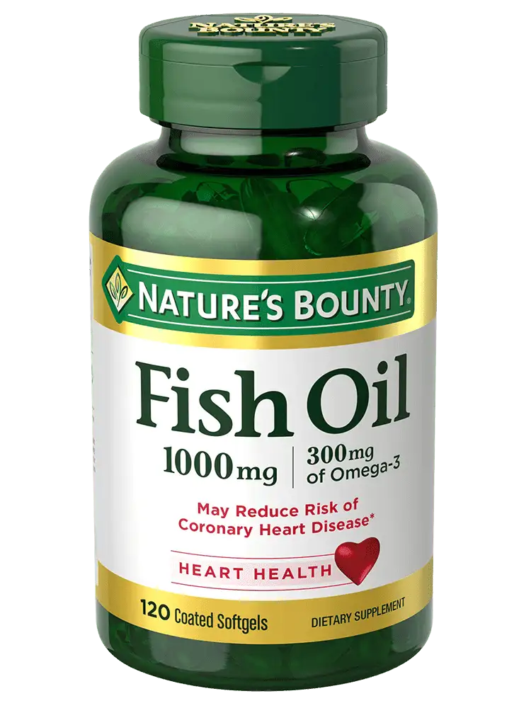 Nature's Bounty odorless fish oil 1000mg dietary supplement softgels - 120pills - Image 1