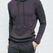 Luxe To Kill Charcoal Grey drawstring hoodie