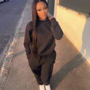 Luxe To Kill Black crew neck sweater