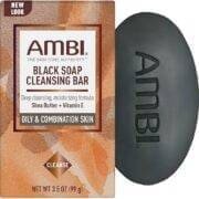 AMBI Black Soap Cleanser Bar Oil And Combination Skin
