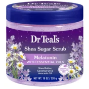 Dr Teals Shea Sugar Scrub Melatonin Essential Oil