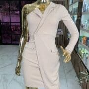 One shoulder blazer dress